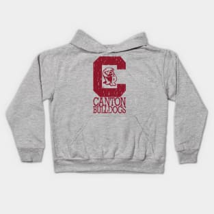 Vintage Canton Bulldogs Kids Hoodie